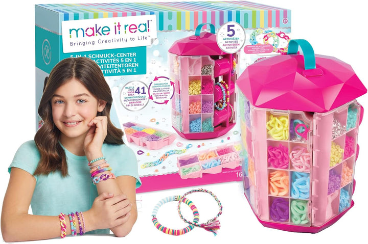 Set Torre Pulseras 5 En 1 Creatividad Niñas