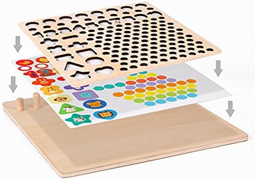 Juego Didáctico De Cuentas Figuras Para Niños