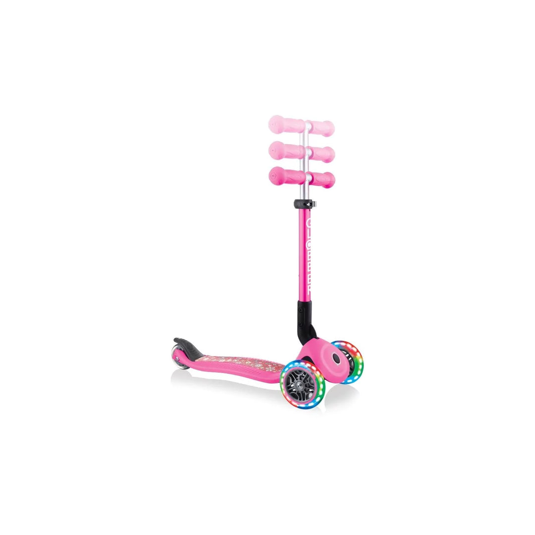 Patineta Con Luces Globber junior rosado Para Niños
