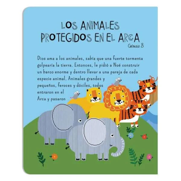 Libro Ilustrado Animales Bíblicos Pequeños Corazones Niños