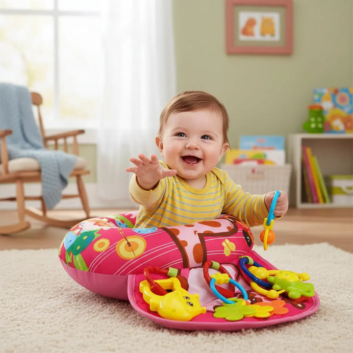Almohada De Estimulación Tummy Time Jirafa