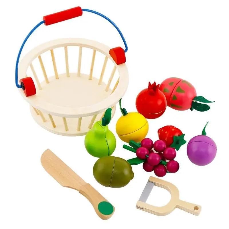Juego Didáctico De Frutas Para Cortar Para Niños