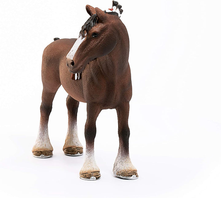 Figura Caballo Clydesdale Pinto Pintada A Mano