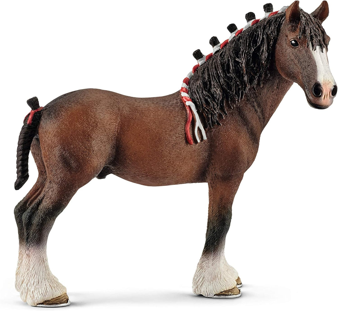 Figura Caballo Clydesdale Pinto Pintada A Mano