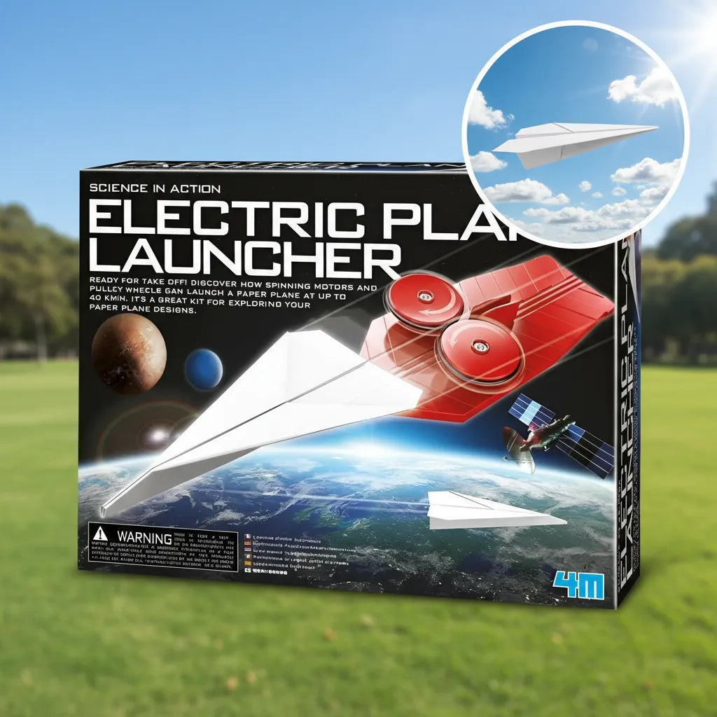 Experimento Lanzador De Aviones Eléctrico STEM