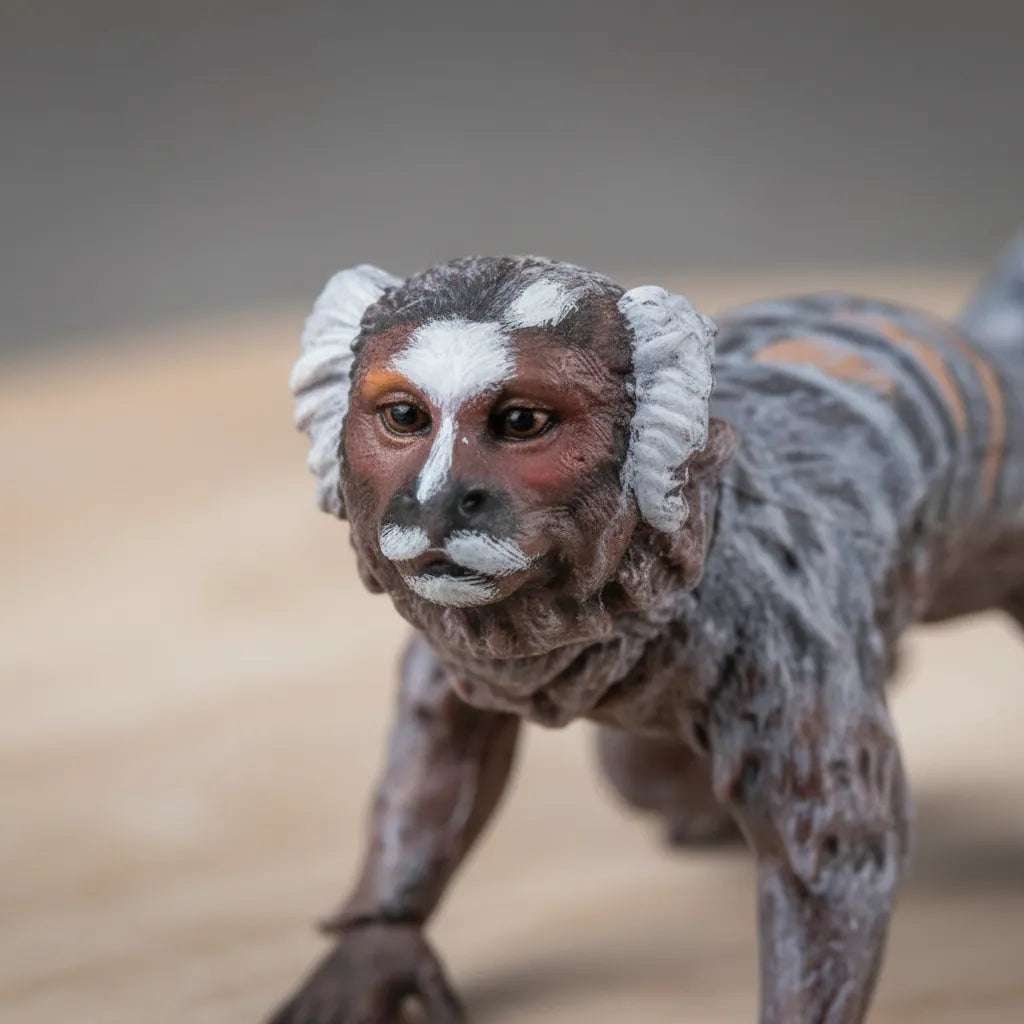Figura Coleccionable Mono Titi Pintada A Mano papo