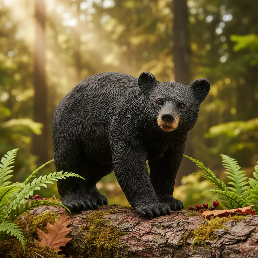 Figura Oso Negro Pintada A Mano Schleich