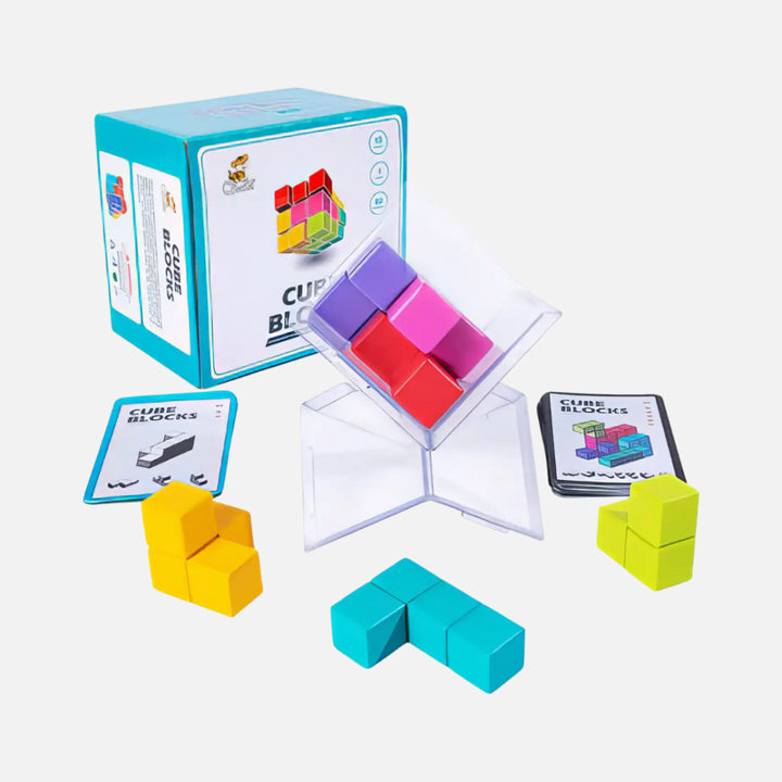 Juego Cube Blocks De Construcción Creativa 18 Piezas Niños