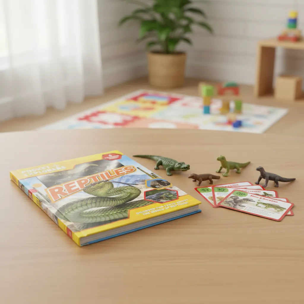 Libro y Juego 2 En 1 Animales Reptiles