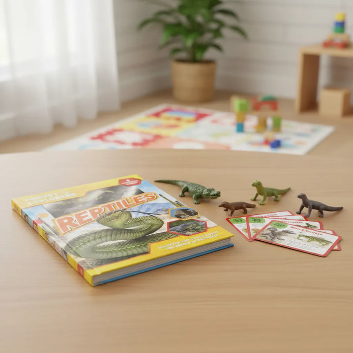 Libro y Juego 2 En 1 Animales Reptiles