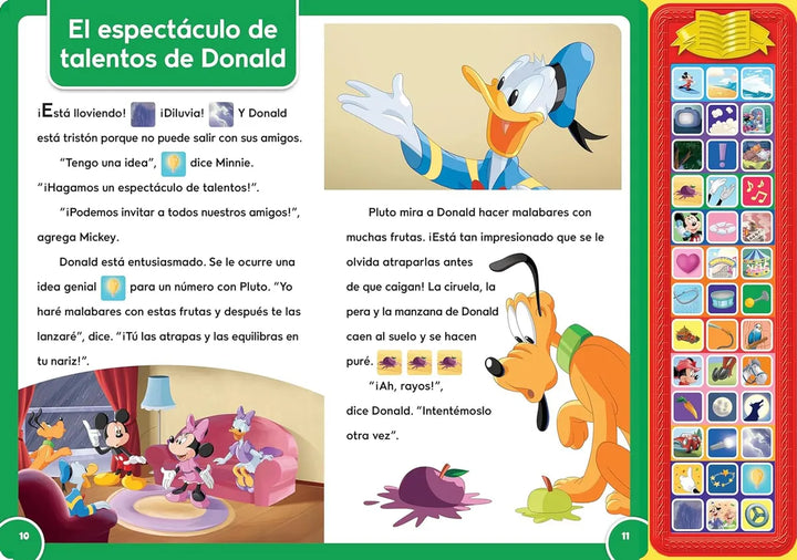 Libro con sonido de Mickey y sus amigos Para Niños