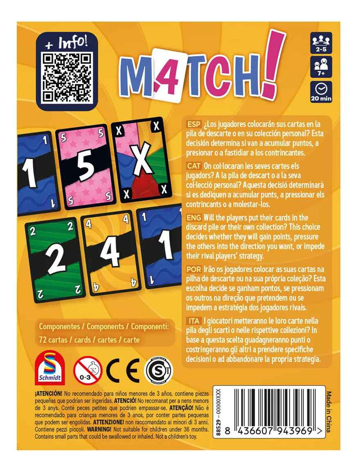 Juego De Cartas Match Estrategia Para Niños