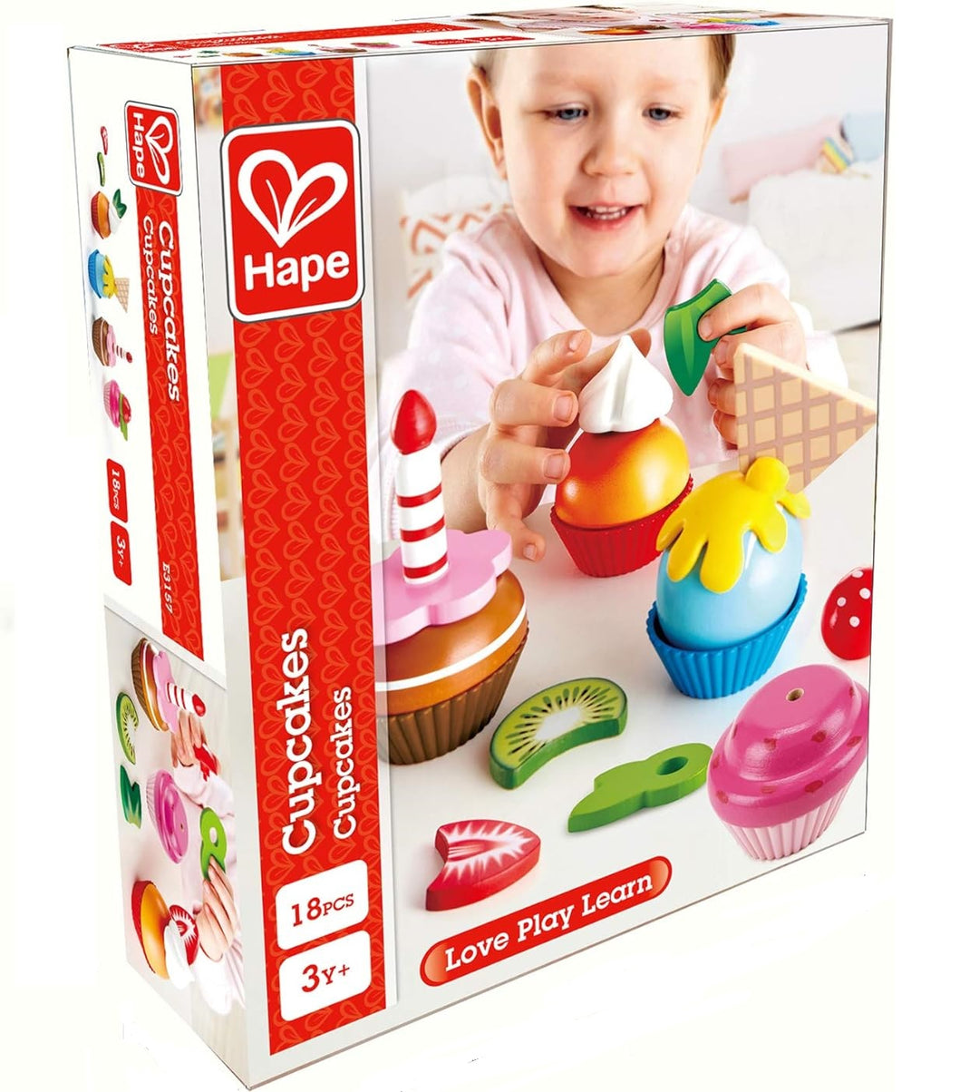 Set Didáctico De Cupcakes En madera Para Niños