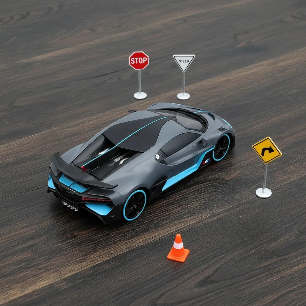 Carro a Escala Bugatti Divo luces y sonido