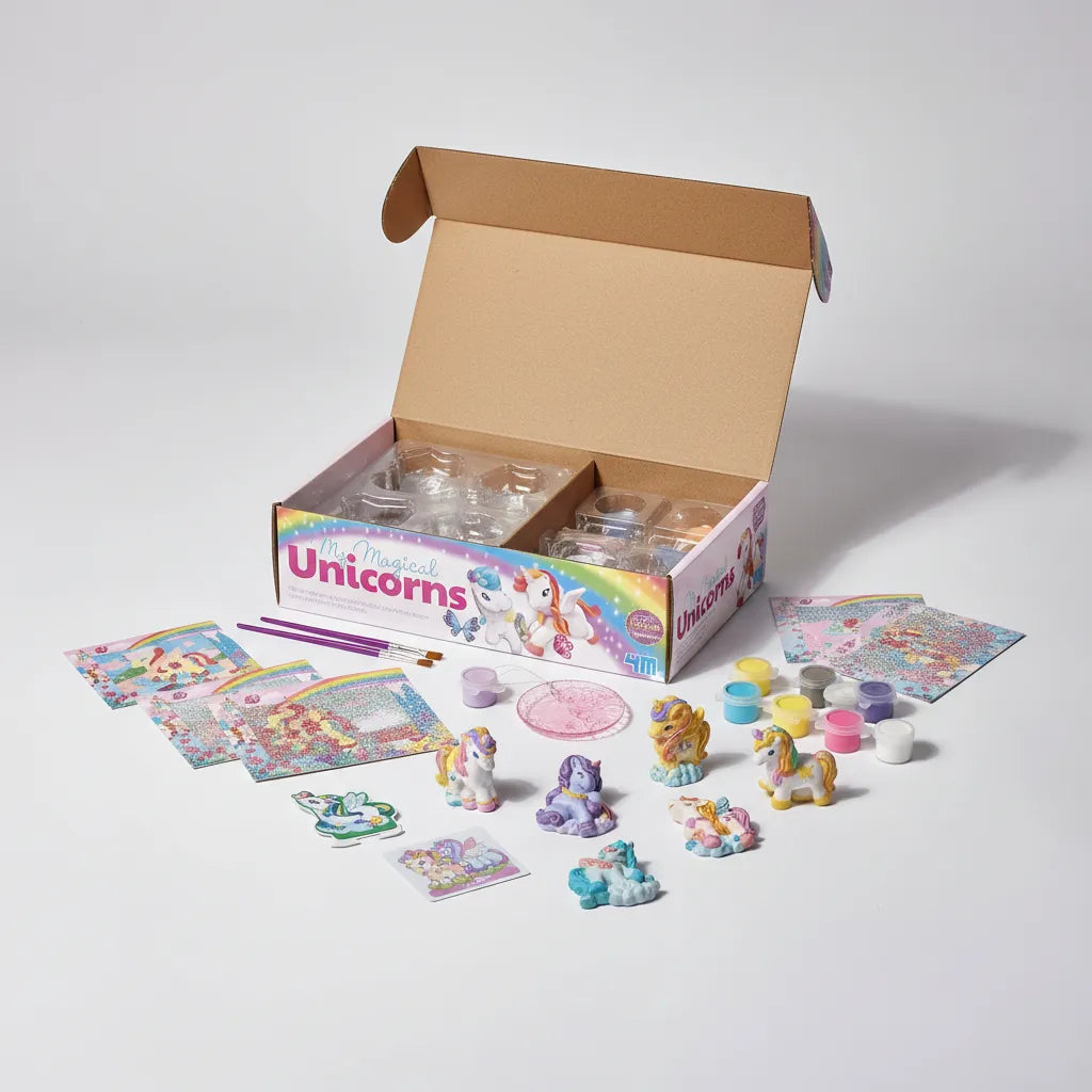 Set De Arte Pinta y Decora Tus Imanes Unicornio