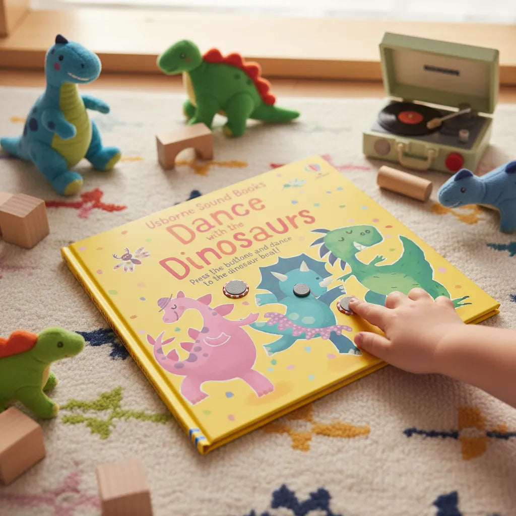 Libro Didácticos Con Sonidos Baila Con Los Dinosaurios Niños