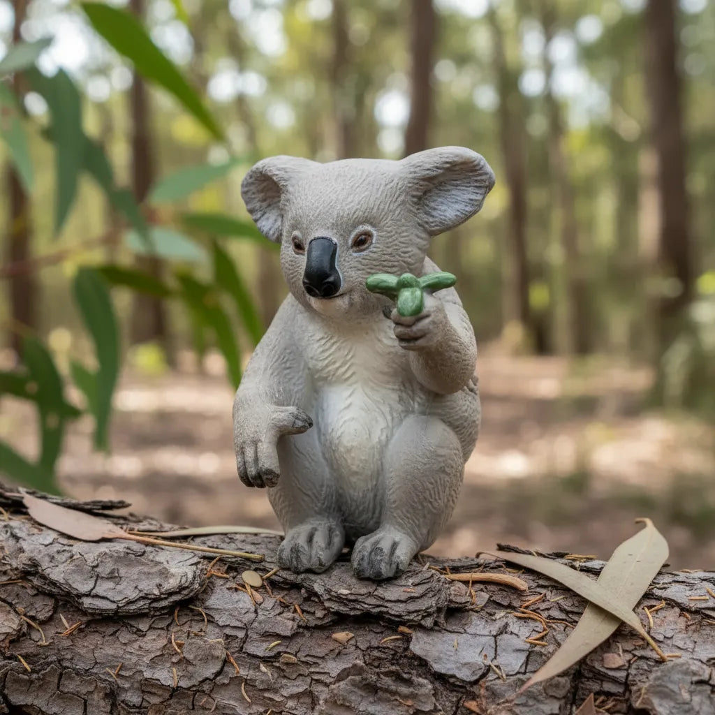 Figura Coleccionable Koala Pintados A Mano Papo Para Niños