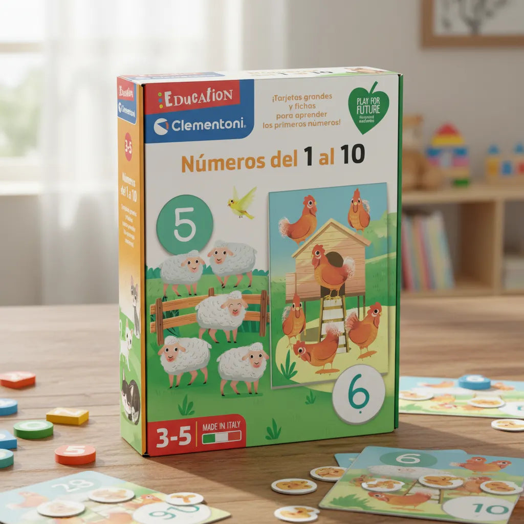 Juego Didactico Números Del 1 Al 10 Para Niños