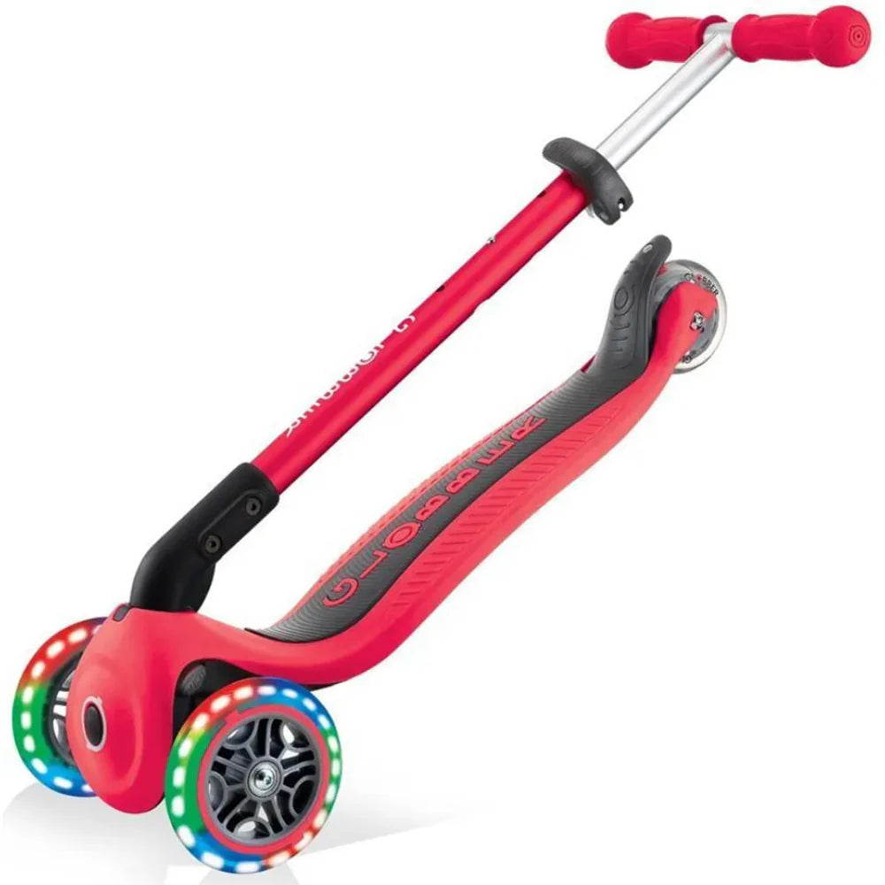Patineta Con Luces Globber Primo rojo Para Niños