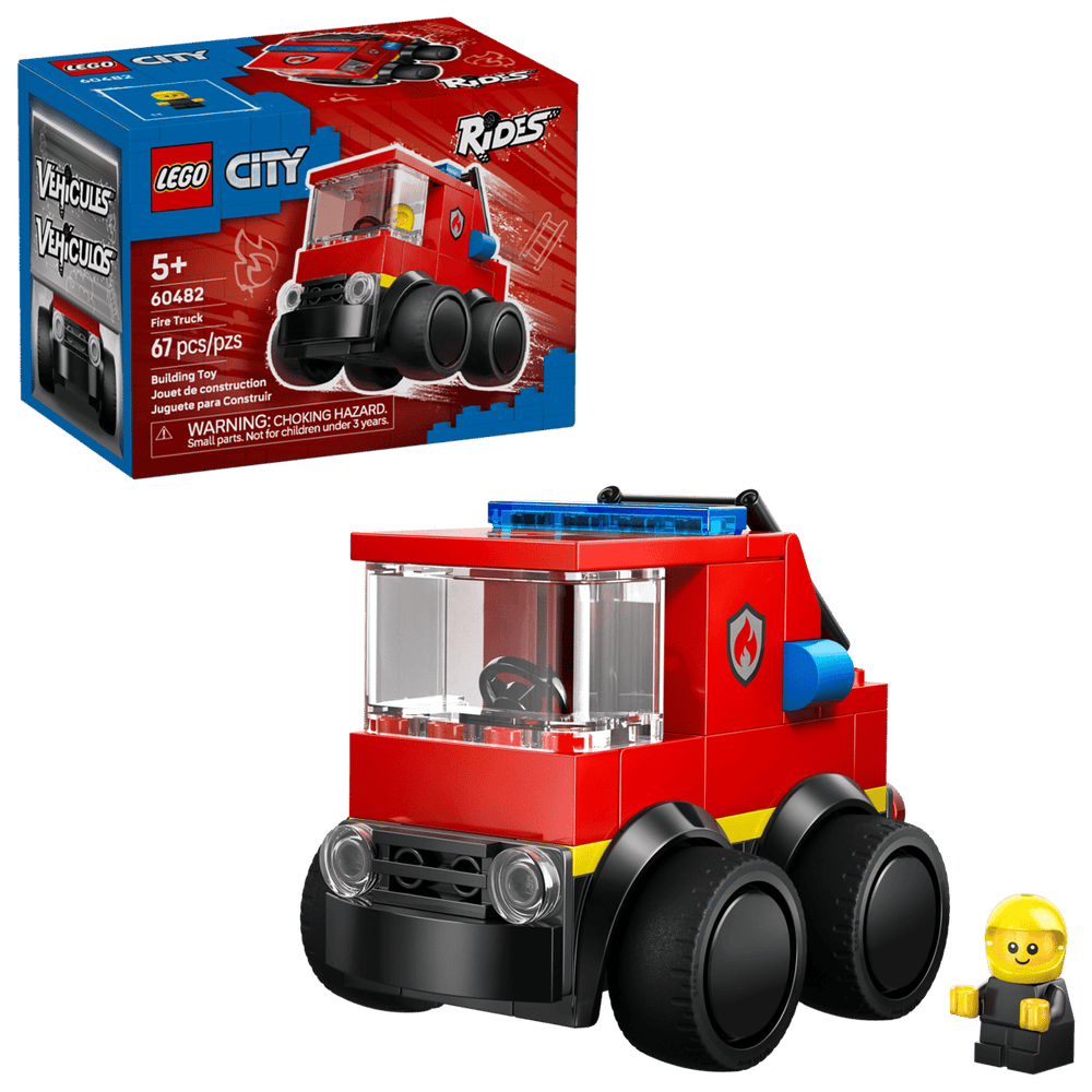 Juego Construcción Camión De Bomberos 67 Piezas Niños