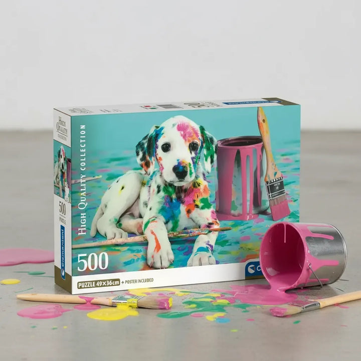 Rompecabezas 500 Piezas Cachorro Pintado Clementoni