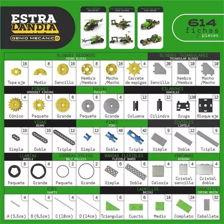 Set De Construcción Estralandia Mecánico Niños
