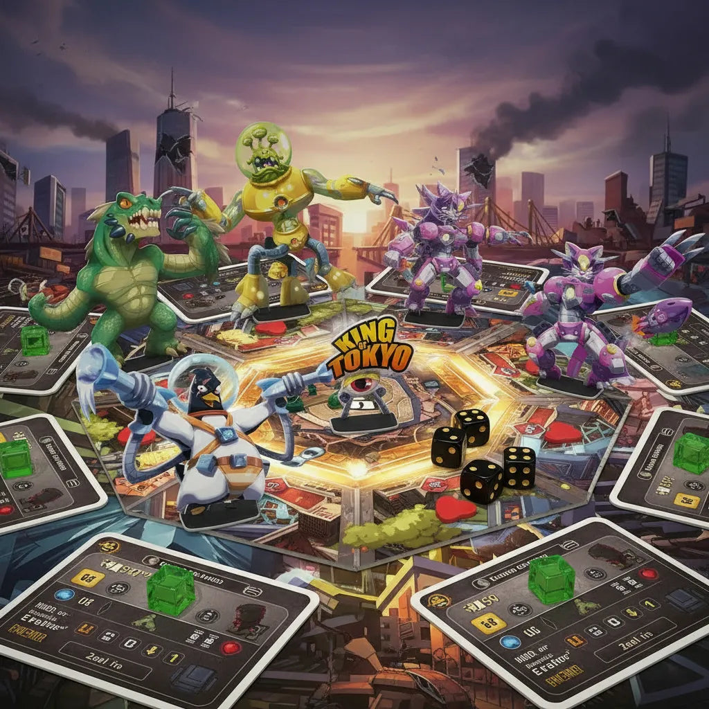 Juego De Mesa King Of Tokyo Adultos Estrategia Roles