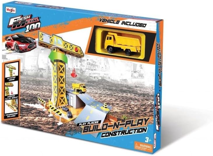 Juego Pista Con Grúa Y Camión Para Niños