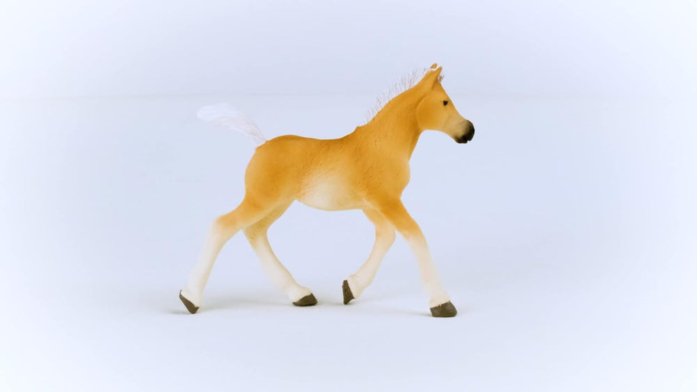 Figura Coleccionable Potro Haflinger Pintada A Mano