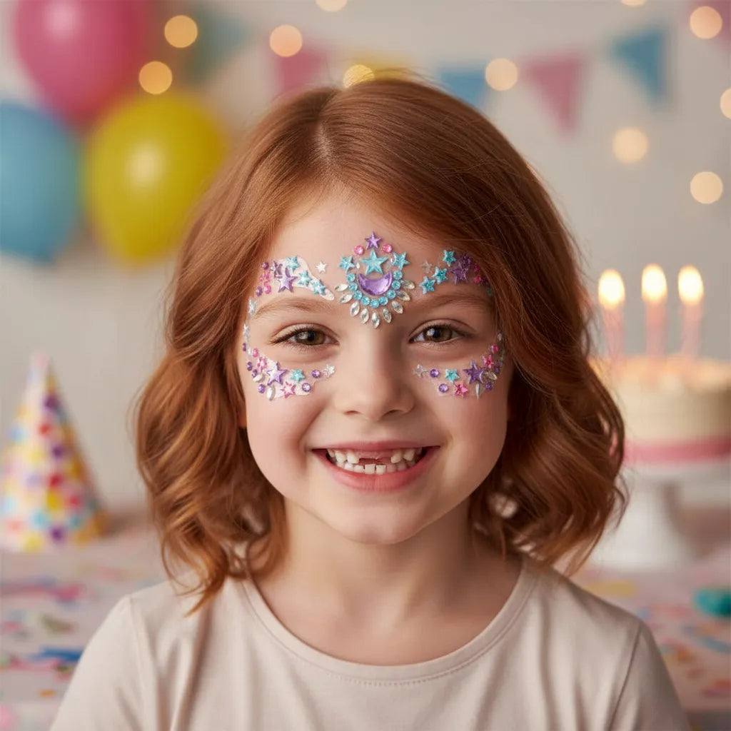 Set De Arte y Manualidades Gemas Para El Rostro Estrellas