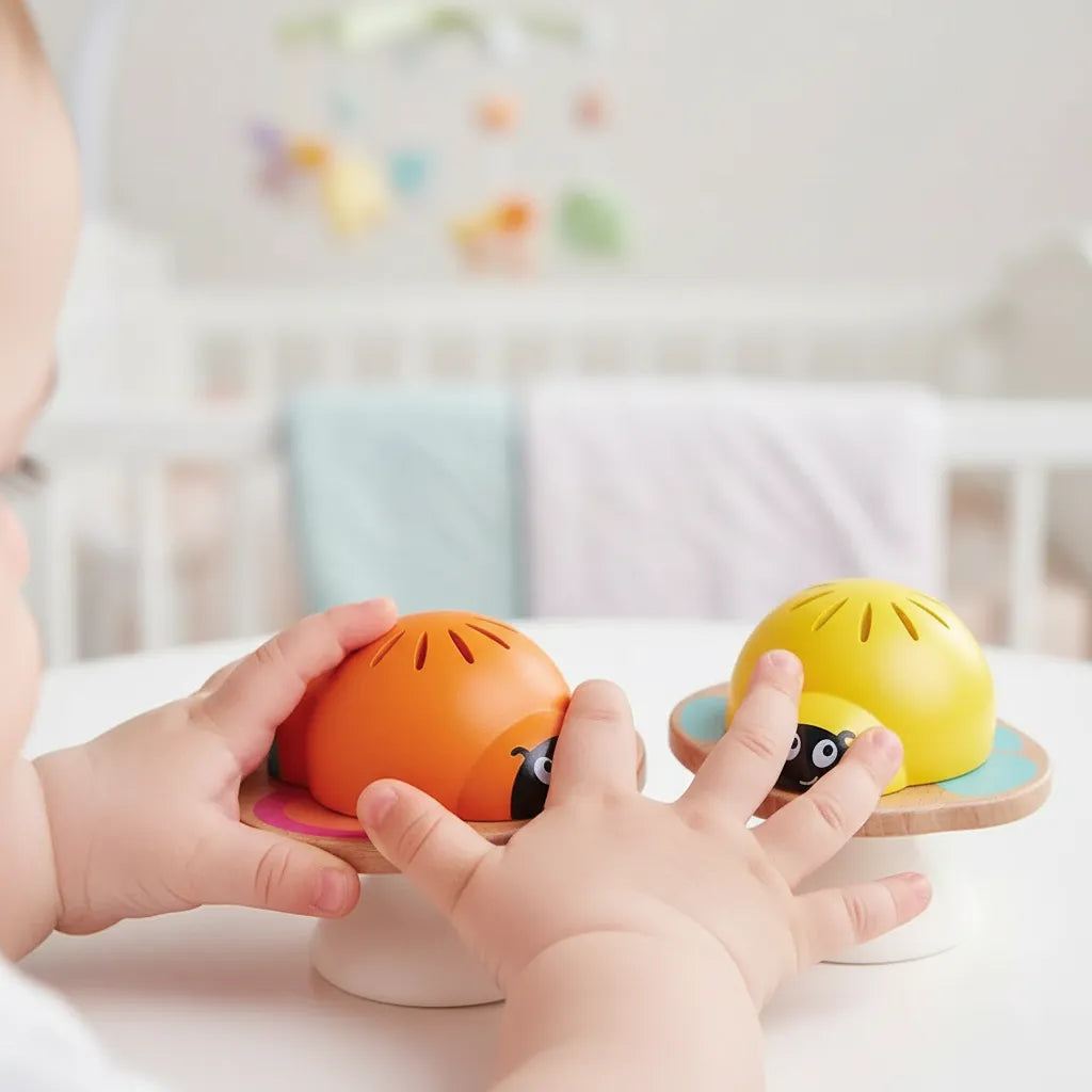 Set Sonajeros Hape En Madera Para Bebés
