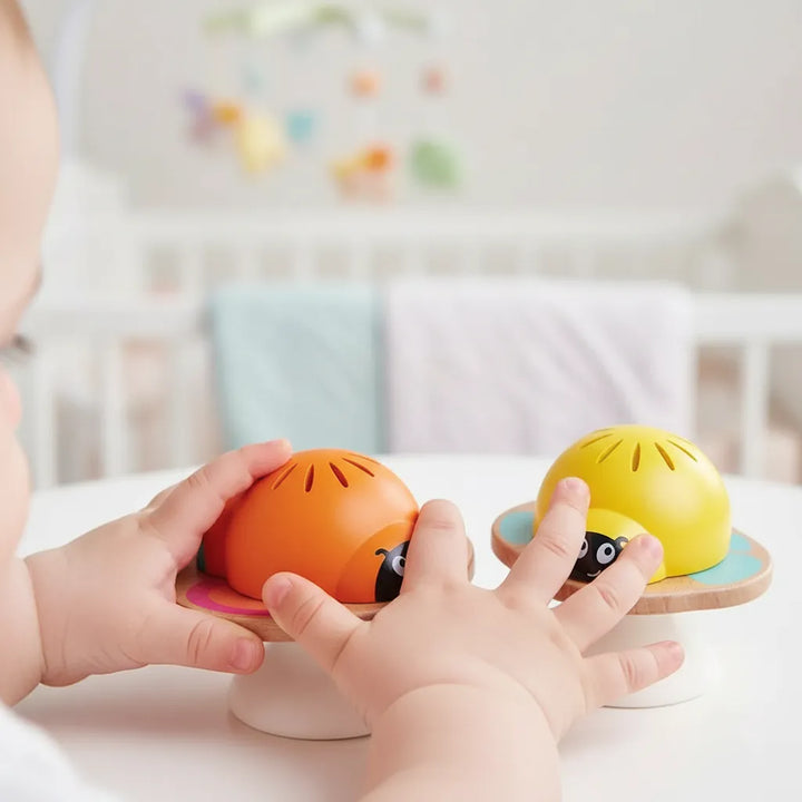 Set Sonajeros Hape En Madera Para Bebés