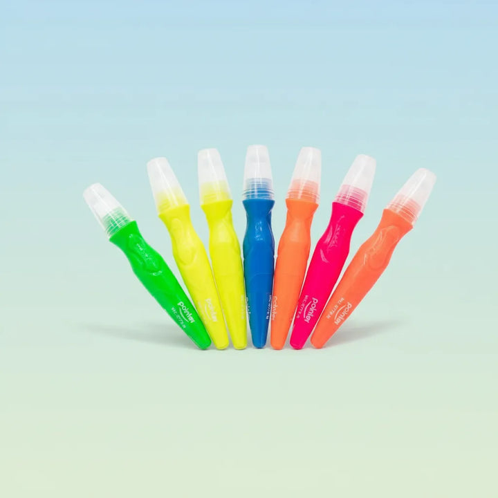 Tempera Pincel Pintura Lavable Neon