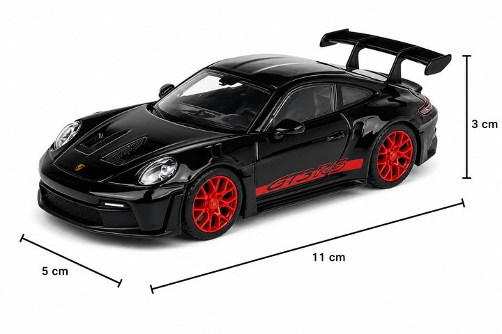Carro Escala Bburago 1/43 Race Porsche 911 Gt3 Rs Negro