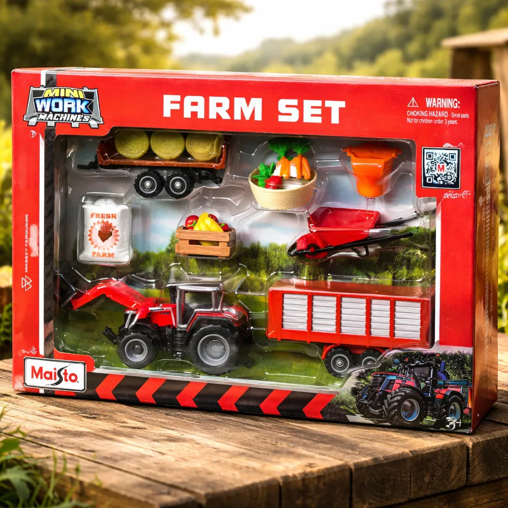 Set De Granja Y Maquinas Diecast Maisto