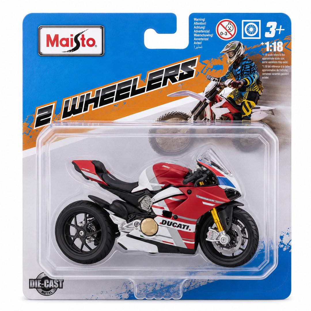 Moto Coleccionable Escala 1:18 Maisto Ducati Monster Rojo