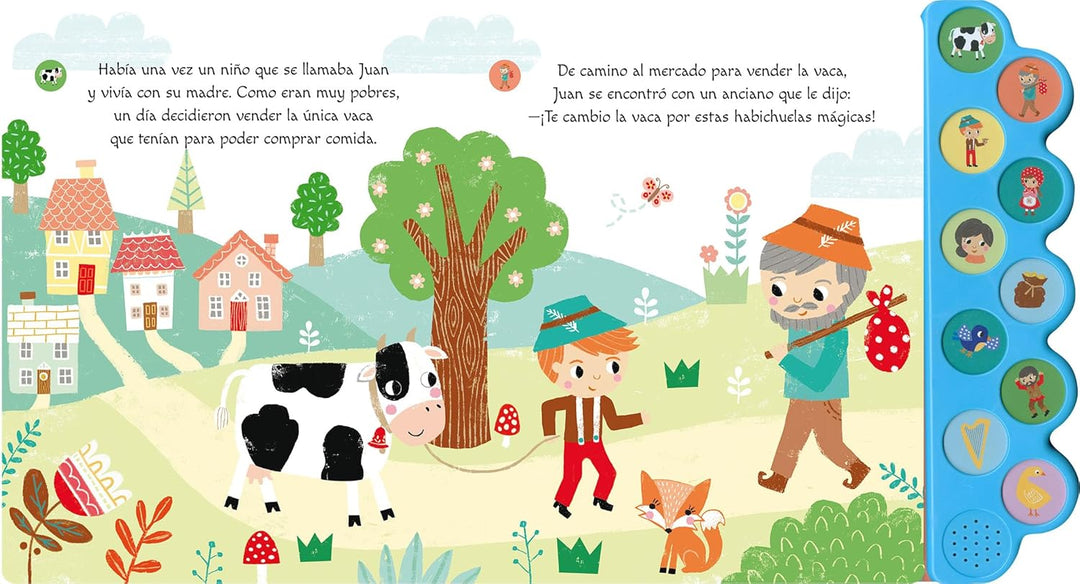 Libro De Sonidos Jack Y Los Frijoles Mágicos Para Niños