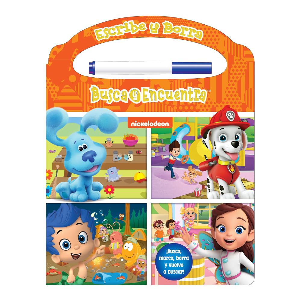 Libro Didáctico Escribe Y Borra Nick Junior Para Niños