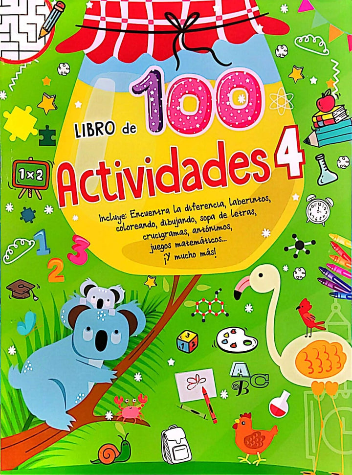 Libro Infantil 100 Actividades 4 Educativos