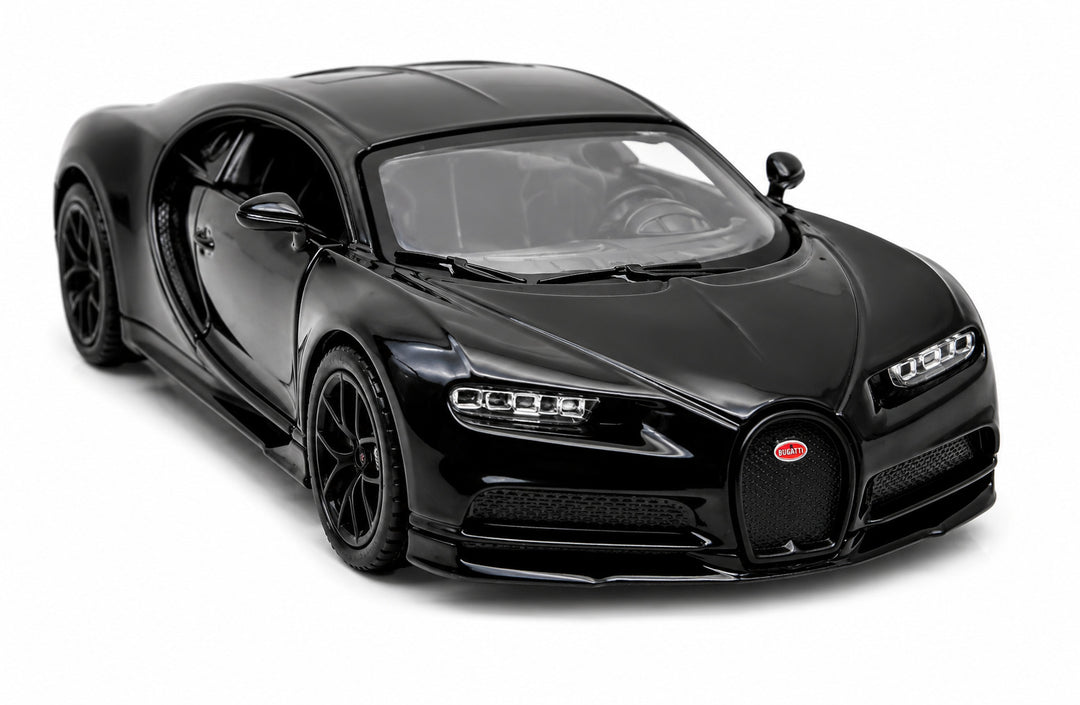Carro Escala Coleccionable Bugatti Chiron Negro