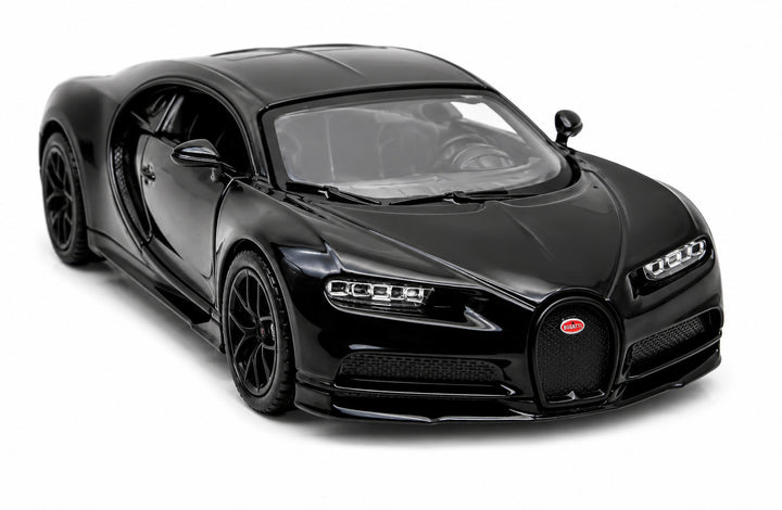 Carro Escala Coleccionable Bugatti Chiron Negro