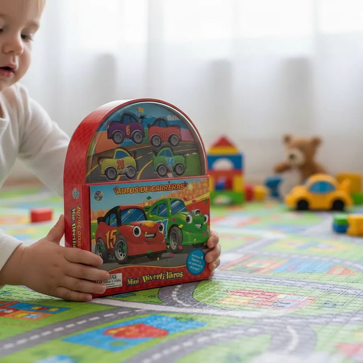 Libro y Juego 2 En 1 Carros De Carreras