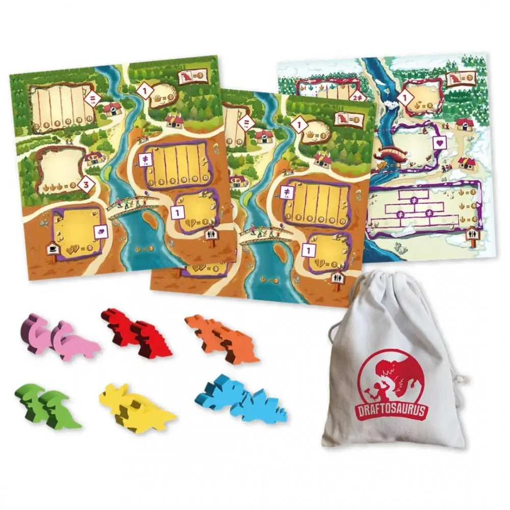 Juego De Mesa Draftosaurus Para Niños Familiar