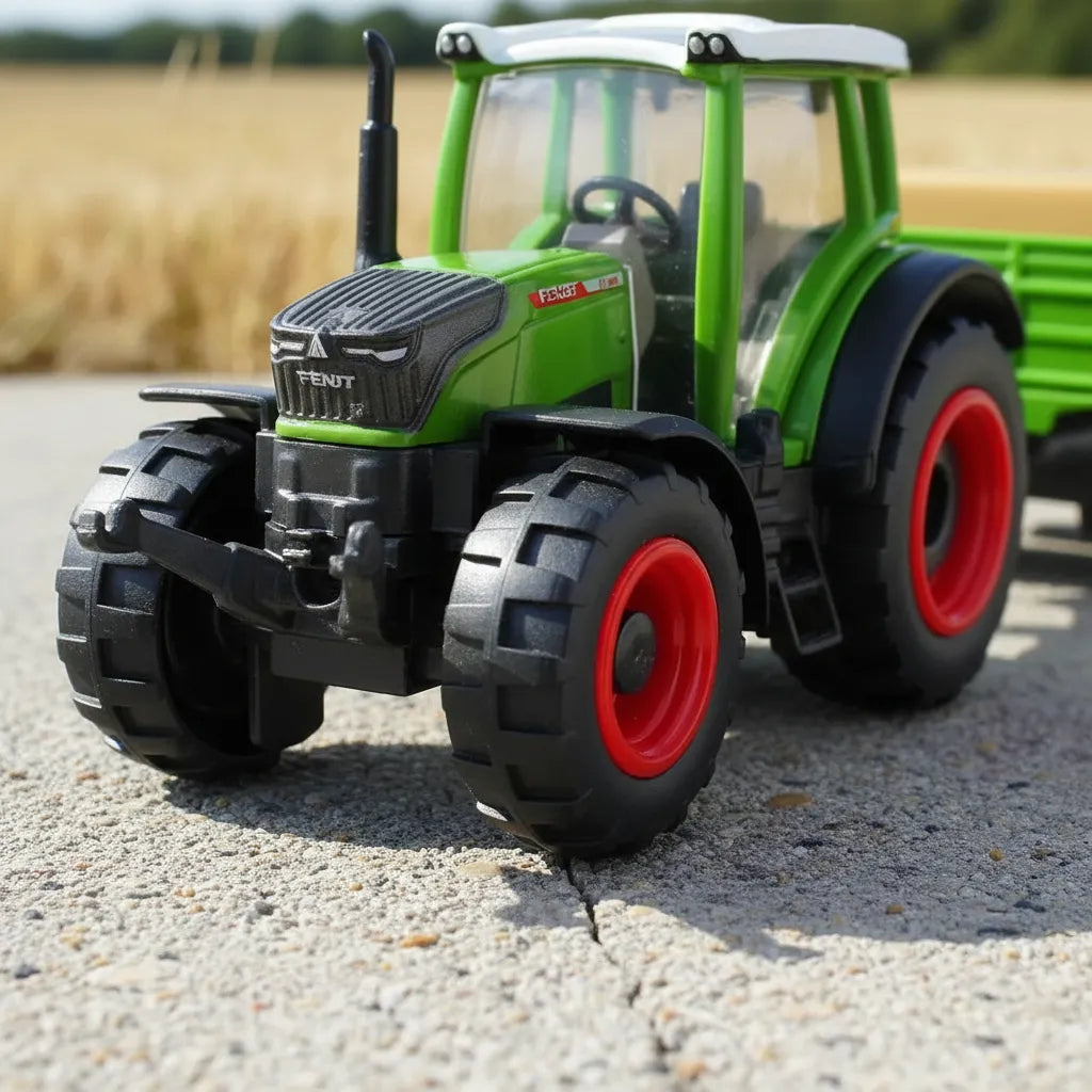 Tractor a escala Massey Ferguson verde