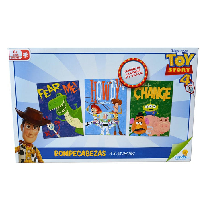 Rompecabezas 35 Piezas Toy Story 3 En 1 Niños