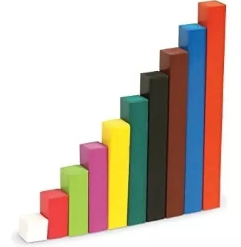 Juego  De Regletas Por 100 En Madera Para Niños
