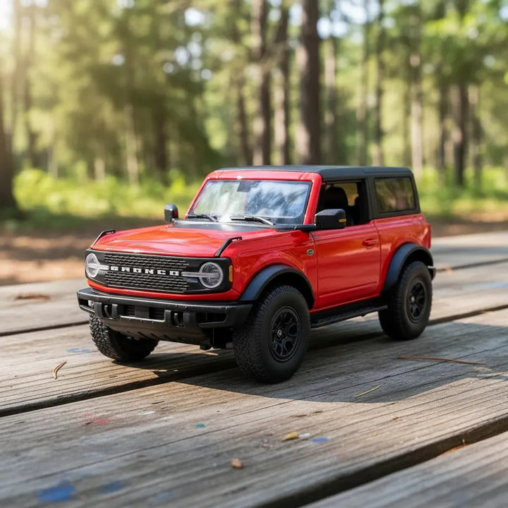 Carros A Escala 1:36 Maisto Ford Bronco Wiledtrank Rojo