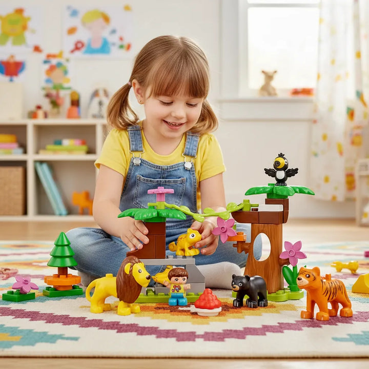 Bloques Zoológico 41 Piezas Para Niños