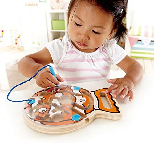 Juego Educativo Laberinto Magnético Madera Para Niños