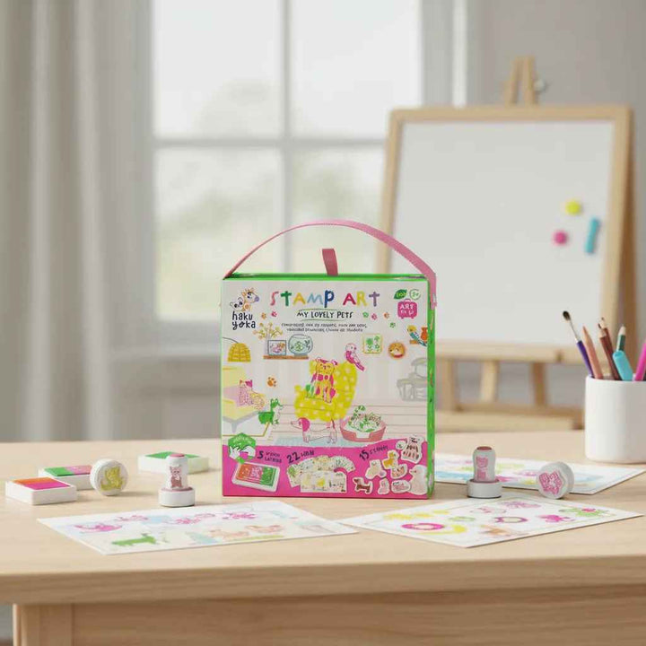 Juego De Arte Animales Sellos Reutilizable Niñas